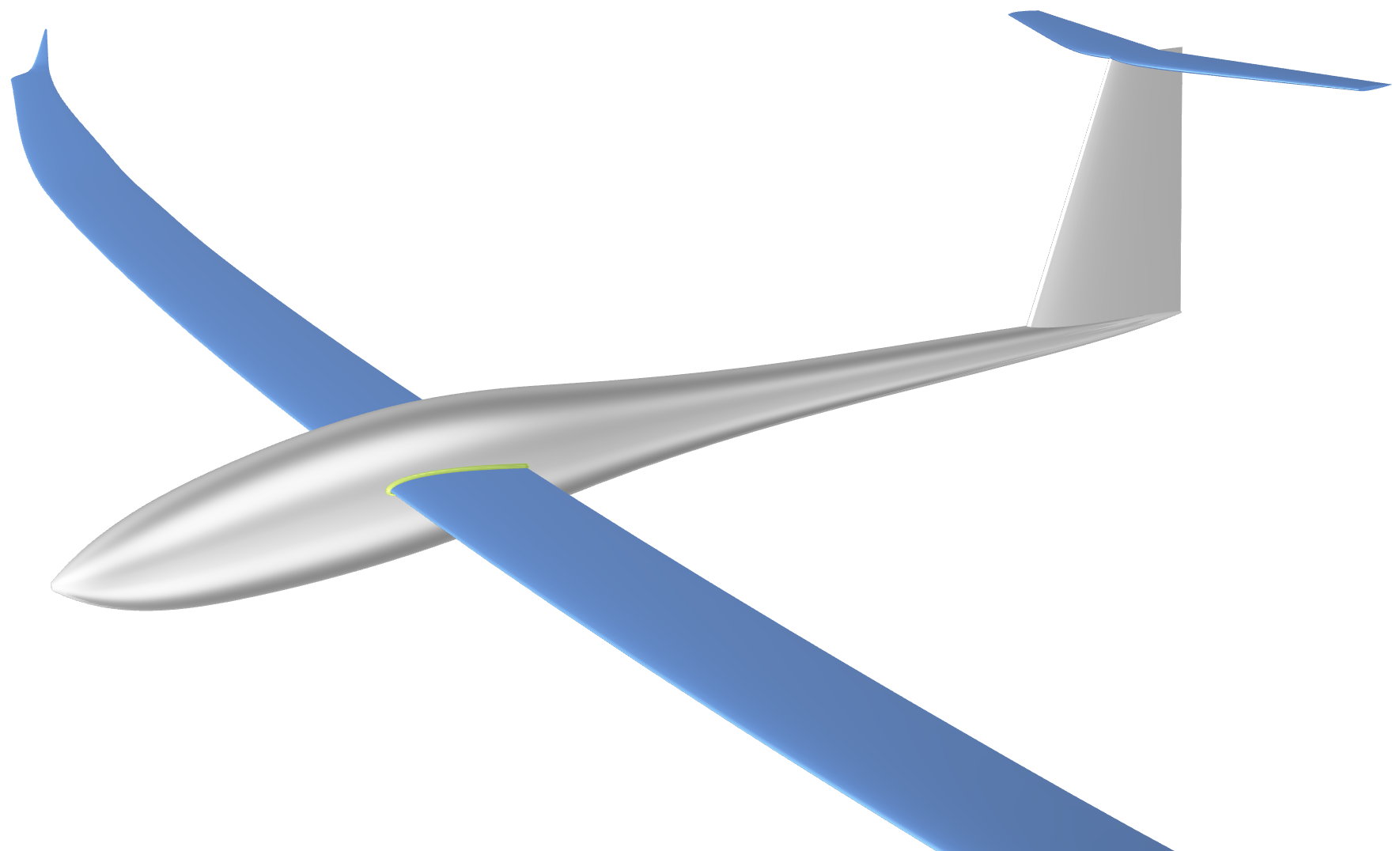 glider plane design with CAESES